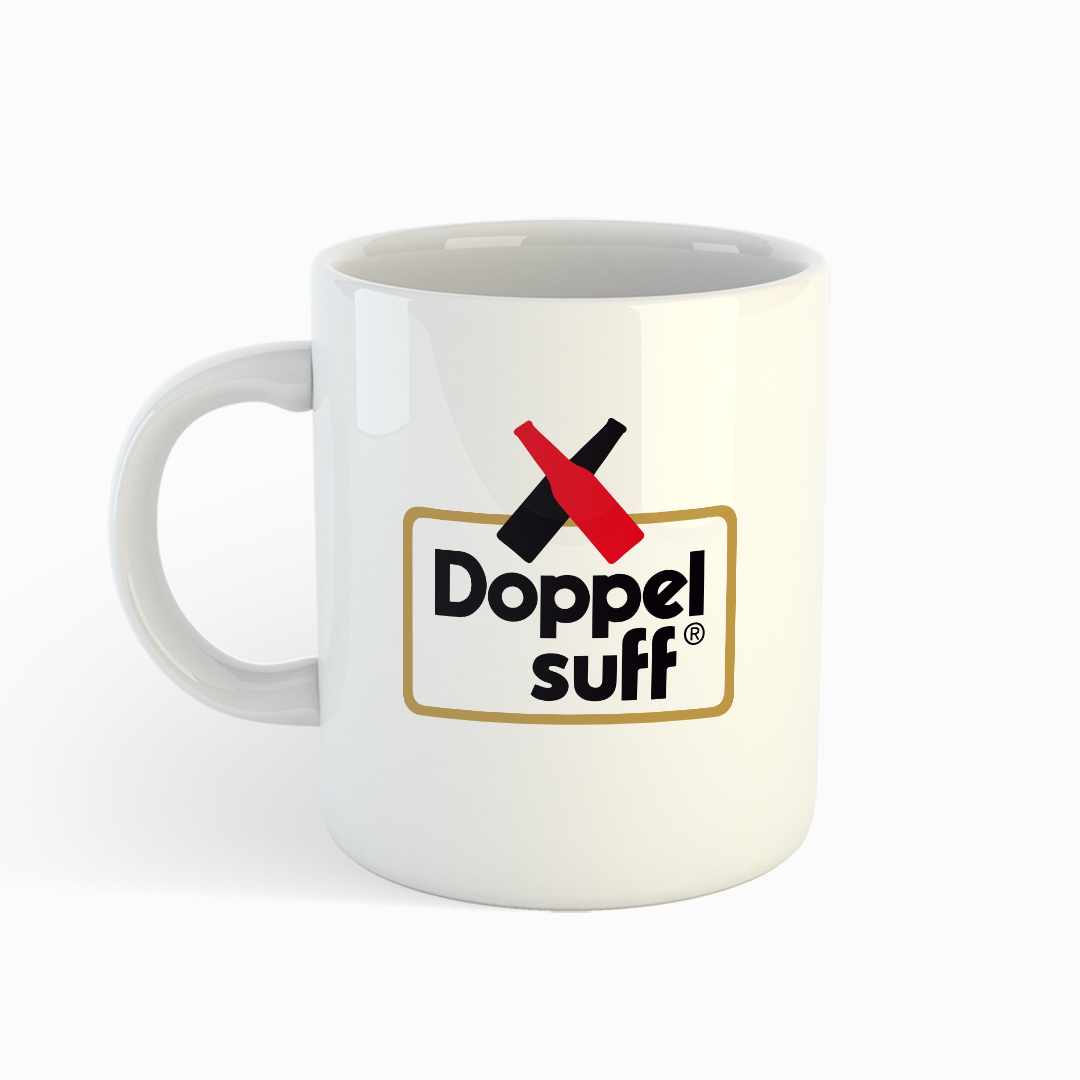 DOPPELSUFF - Tasse - weiß