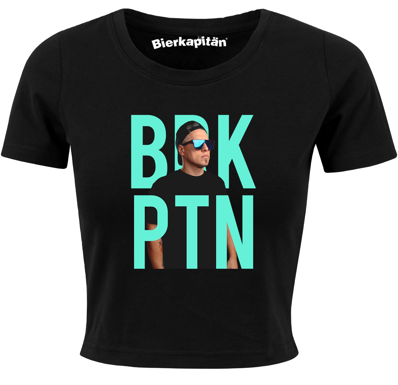 Bierkapitän - BRKPTN Picture - Girl Crop Shirt [black]