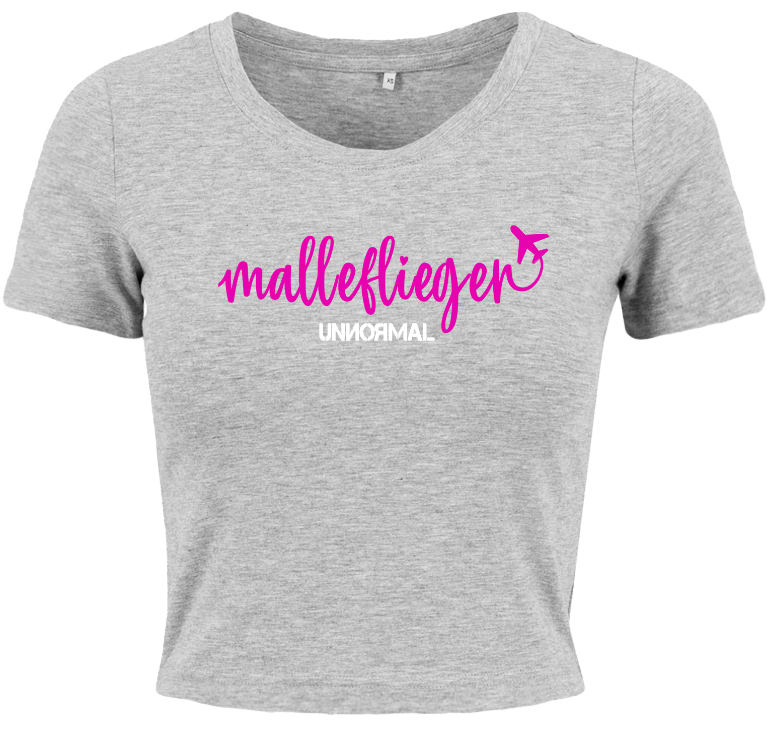 UNNORMAL - Malleflieger - Girl Crop Shirt [grau]